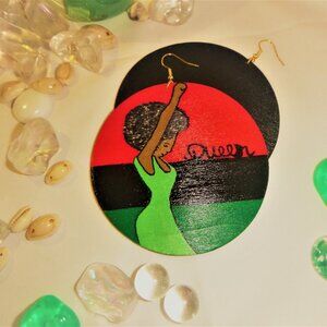 Afrocentric Earrings / Handcrafted Earrings / RBG Earrings